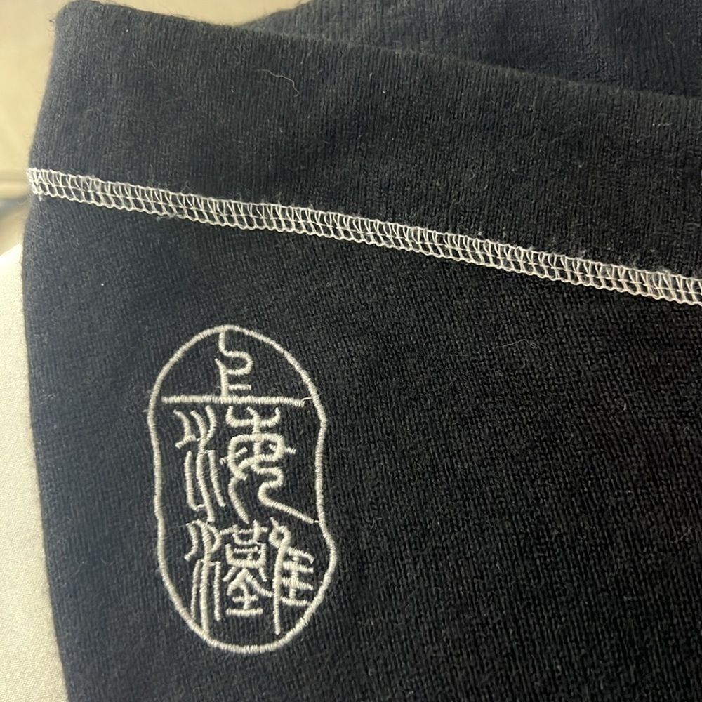 Shanghai tang black knot pants silk and cashmere size XL - Picture 6 of 7